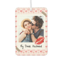 Valentine Photo Red Heart Dear Husband Custom