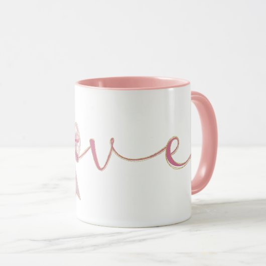 Valentine Pink Bow Mok (Voorkant rechts)