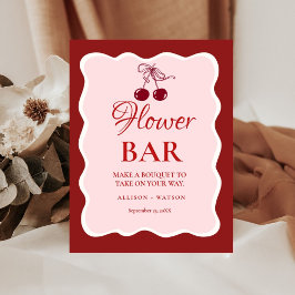 Valentine Pink Heart bridal shower flower bar Sign Reclamebord Met Voetstuk