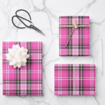 Valentine Plaid Wrapping Paper