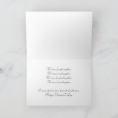 Valentine pour la carte de voeux de soeur (Intérieur)