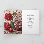 Valentine pour Maman Roses et Cartes de voeux (Intérieur)