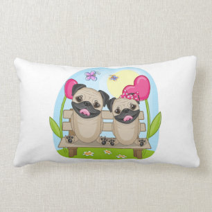 Valentine Pug 2016 Kussen