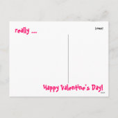 Valentine Pup & Hearts ~ Carte postale (Dos)