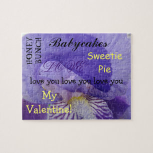 Valentine puzzle Chéri(e) Je t'aime Chou Chéri(e)