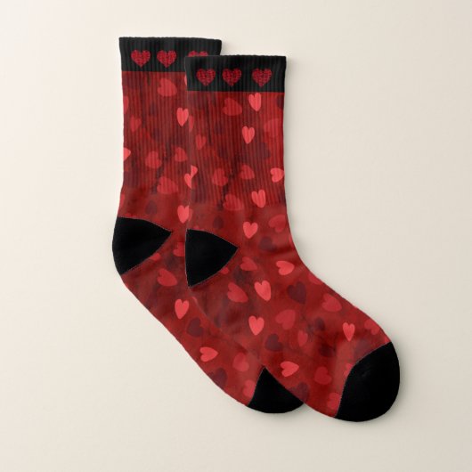 Valentine Red Multi Hearts (Paire)