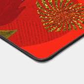 Valentine Red roses de coeur or sur le rouge fluor (Coin)