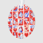 Valentine Retro Love Hugs Motif (devant)