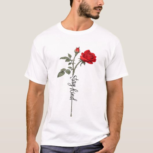 Valentine Rose Graphic Men’s T-Shirt (Devant)