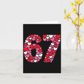 Valentine’s Day 67 Meme Filled With Hearts Funny S Kaart (Gele Bloem)