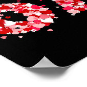 Valentine’s Day 67 Meme With Hearts Funny Six Seve Poster (Hoek)