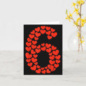 Valentine’s Day 67 With Heart Matching Couple Vale Kaart (Gele Bloem)