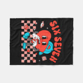 Valentine’s Day Funny 67 Meme Six Seven 6 7 Valent Fleece Deken (Voorkant (Horizontaal))