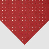 Valentine’s Day Girly Soft Red Heart Pattern Tissuepapier (Detail)