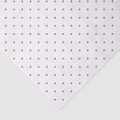 Valentine’s Day Girly Soft Red Heart Pattern Tissuepapier (Detail)