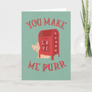 Valentine´s Day Kitty Love Letters Kaart