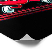 Valentine’s Day Love Heart Runner Track Running  Poster (Hoek)