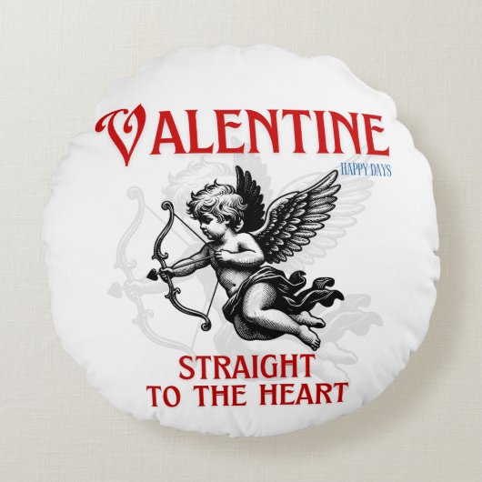 Valentine’s Day Love Mug Rond Kussen (Voorkant)