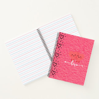 Valentine’s Day Love Notebook – Pink Hearts Design Notitieboek