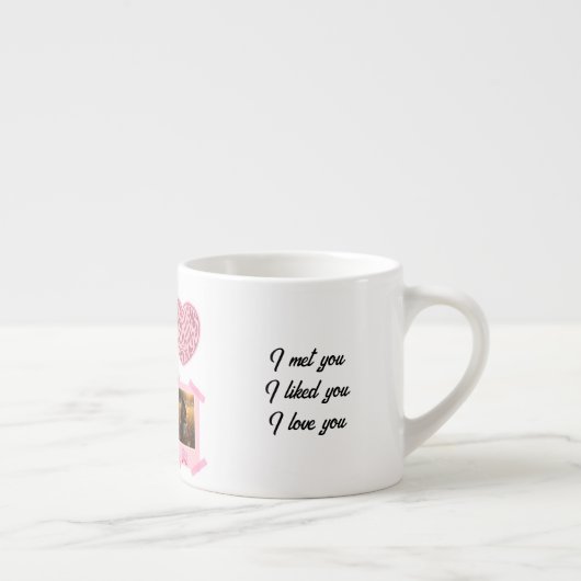 Valentine’s Day Personalized Espresso Mug (Droite)