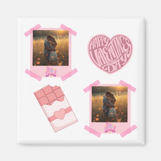 Valentine’s Day Personalized Magnet (Devant)