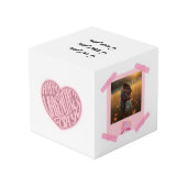 Valentine’s Day Personalized Photo Cube (Angle arrière)