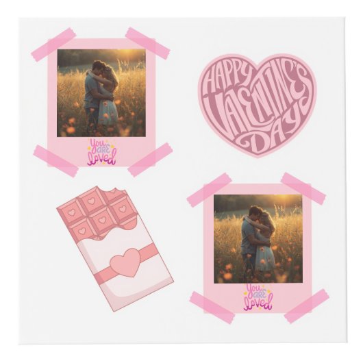 Valentine’s Day Personalized Photo Cube (Devant)