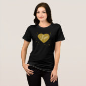 Valentine’s Heart Graphic Designed Tri-Blend Shirt (Voorkant volledig)