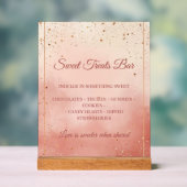 Valentine’s Treat Table Sign – Blush Pink & Gold (Neutre)