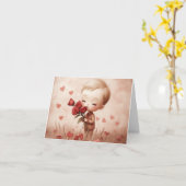 Valentine snoepje 2 kaart (Gele Bloem)