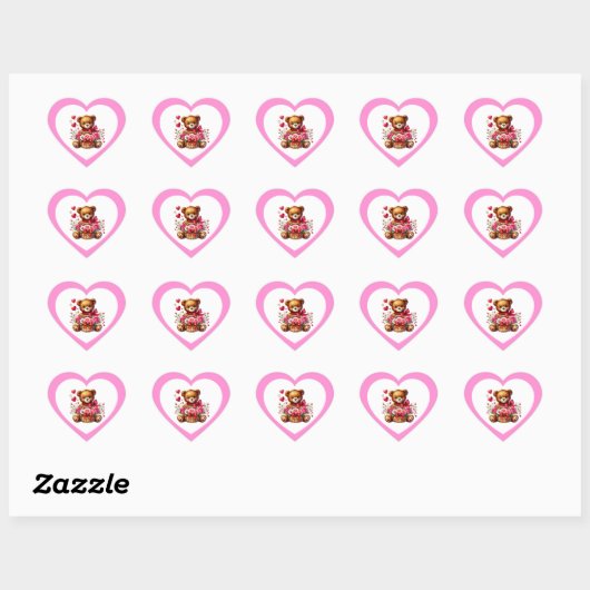 Valentine Sticker (Feuille)