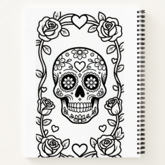 Valentine Sugar Skull Notebook Notitieboek