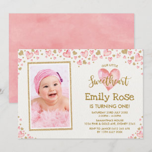Valentine Sweetheart Anniversaire Invitation TOUT 