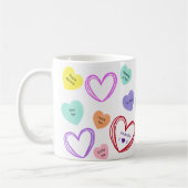 Valentine Sweetheart Candy Phases Mug café (Gauche)