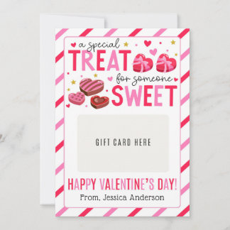 Valentine Teacher Appreciation Gift Card Holder Kaart