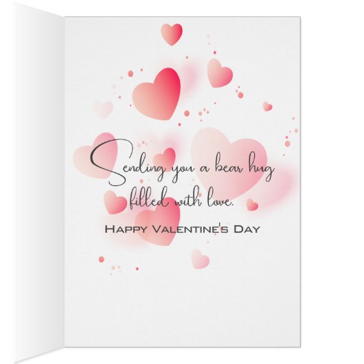 Valentine Teddy Bear pour Great Grandson (Intérieur (Droit))