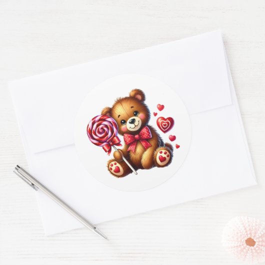 Valentine Teddy Stickers (Enveloppe)