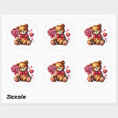 Valentine Teddy Stickers (Vel)