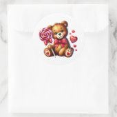 Valentine Teddy Stickers (Sac)