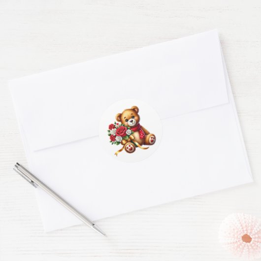 Valentine Teddy Stickers (Enveloppe)