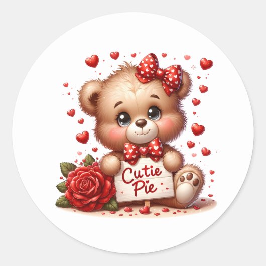 Valentine Teddy Stickers (Voorkant)