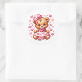Valentine Teddy Stickers (Sac)