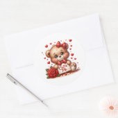 Valentine Teddy Stickers (Envelop)