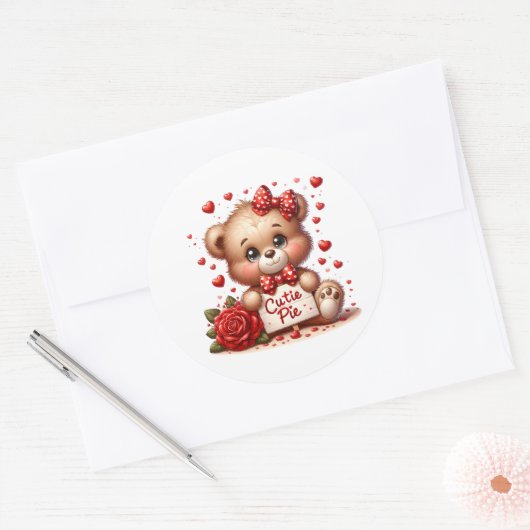 Valentine Teddy Stickers (Enveloppe)