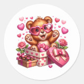 Valentine Teddy Stickers (Devant)