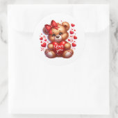 Valentine Teddy Stickers (Sac)