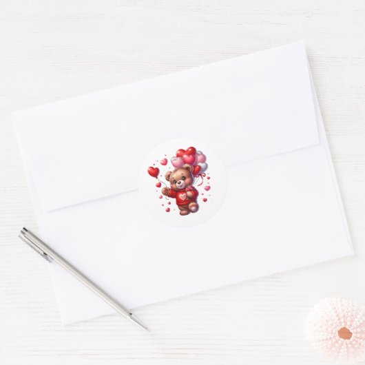 Valentine Teddy Stickers (Enveloppe)