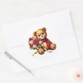 Valentine Teddy Stickers (Envelop)