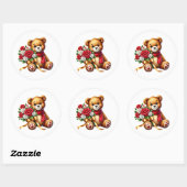 Valentine Teddy Stickers (Vel)