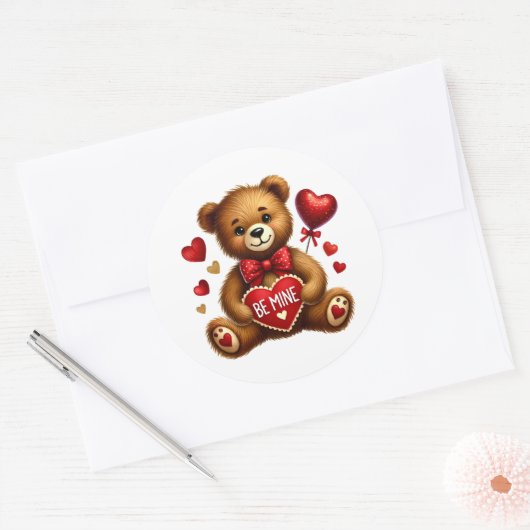 Valentine Teddy Stickers (Enveloppe)